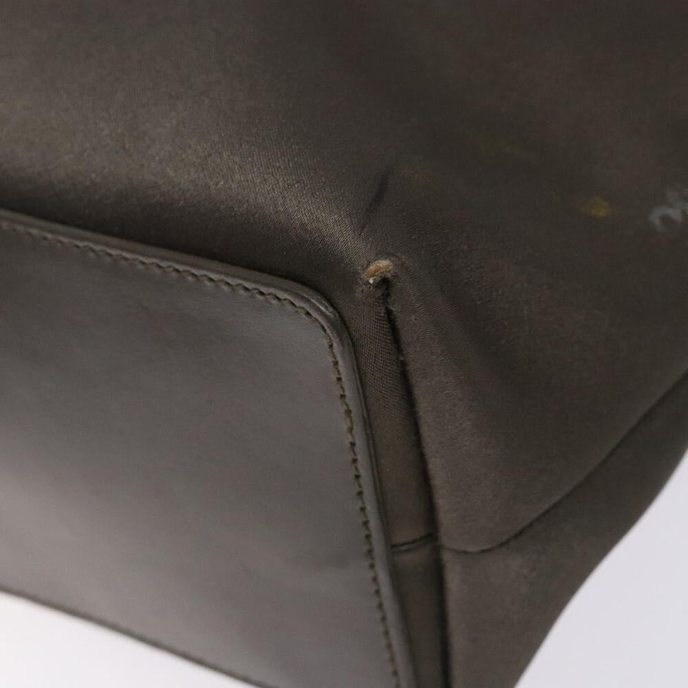 GUCCI Tote Bag Satin Brown Silver 002 002 - Picture 10 of 16